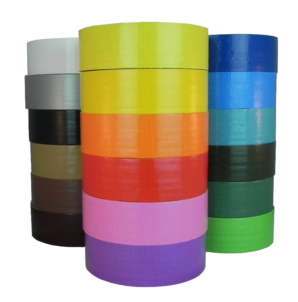TAPE ALL Multi-Color Duct Tape – 2” x 60 Yards Rolls, Heavy-Duty Strength, Easy Tear by Hand, Assorted Colors, Made in USA, Perfect for Repairs, Crafts & Color-Coding
