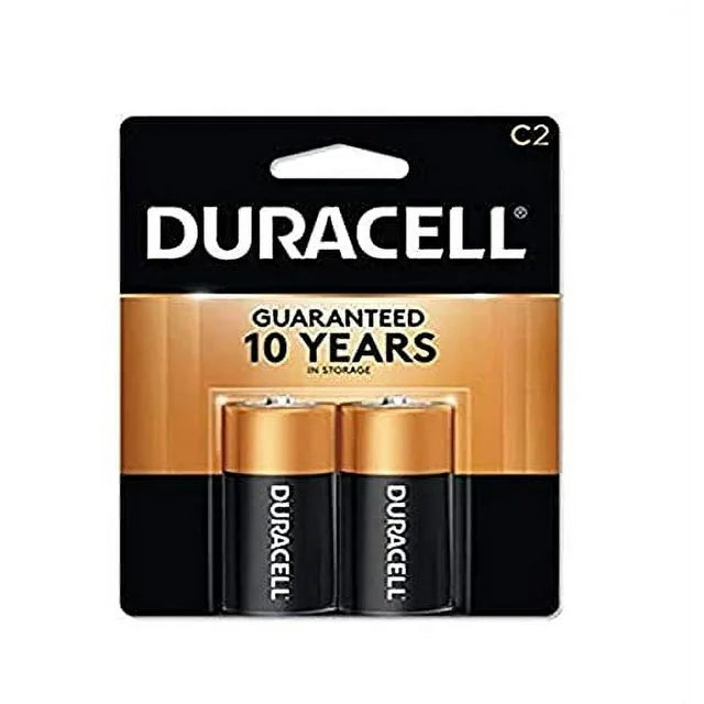 Duracell Coppertop C alkaline batteries 2-Pack – main product shot