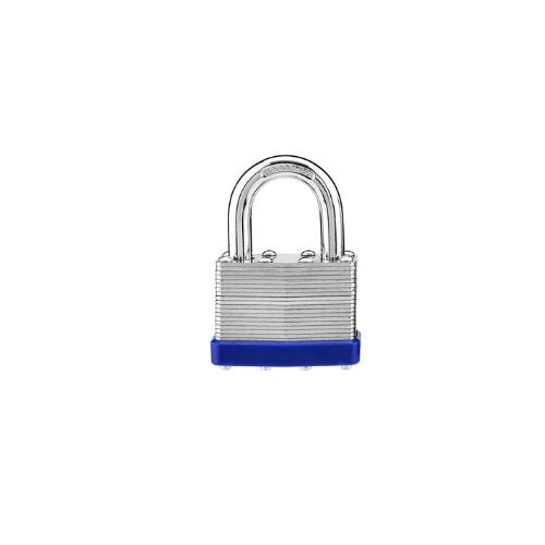PK30 30mm Laminated Lock – Double Locking Levers, Hardened Steel Shackle, Brass Pin Tumbler, Heavy Layered Steel Body, Protective Bumper