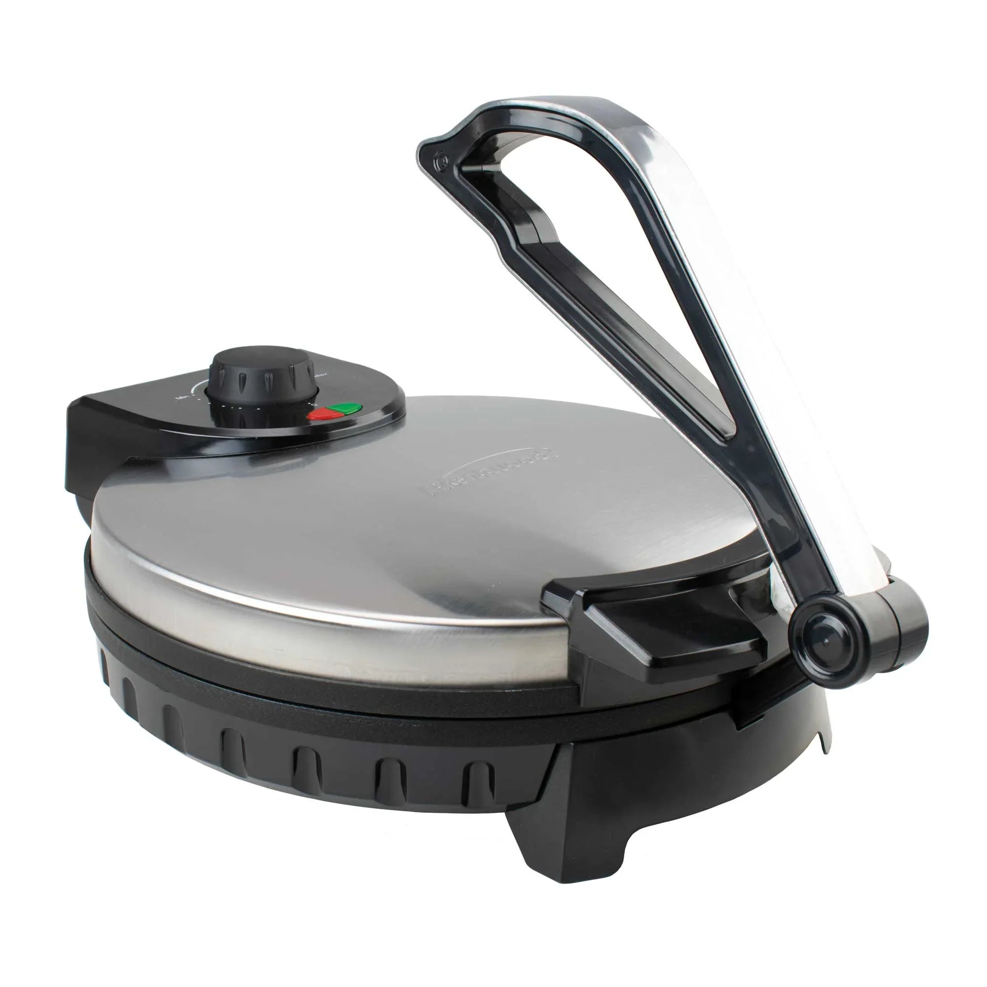 Brentwood TS-127 Electric Tortilla Maker – 8-Inch, Nonstick Plates, Adjustable Heat, Stainless Steel, 1000W, Makes Tortillas, Roti, Chapati & Flatbreads