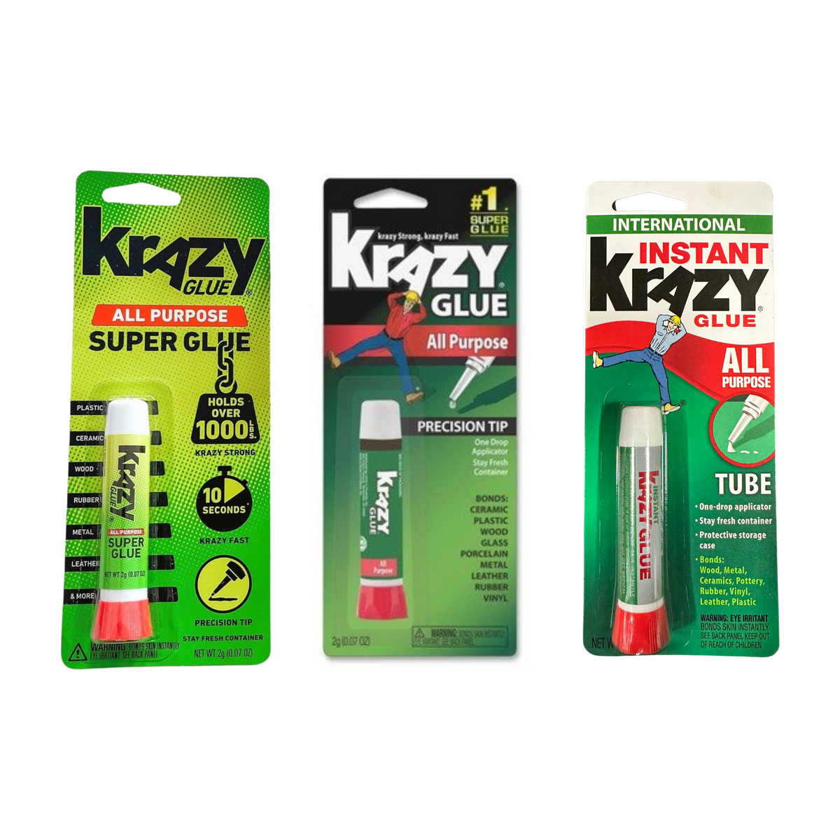 Krazy Glue All Purpose super glue with precision tip – main product shot