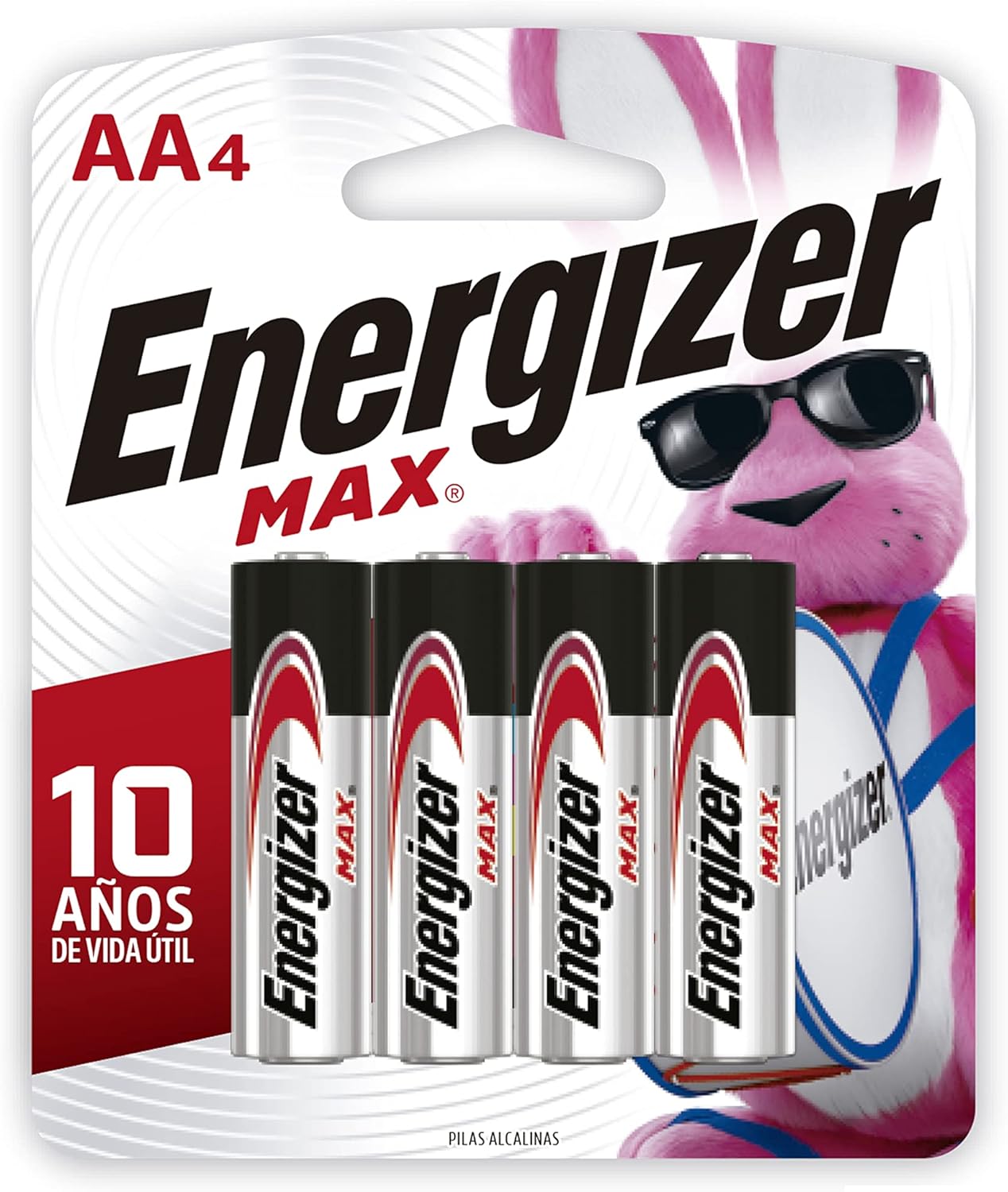 Energizer MAX AA Alkaline Batteries – 4-Pack, Long-Lasting Power, 10-Year Shelf Life, Leak-Resistant, No Leaks Guarantee, Case of 24 Packs