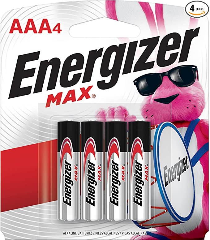Energizer MAX AAA Alkaline Batteries – 4-Pack, Long-Lasting Power, 10-Year Shelf Life, Leak-Resistant, No Leaks Guarantee, Case of 24 Packs
