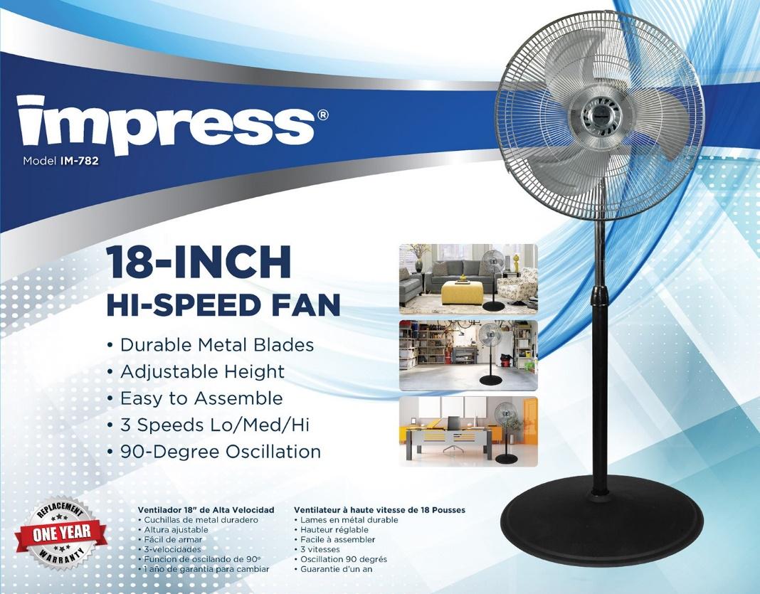 Impress IM-782 18 inch high-speed fan – main product view