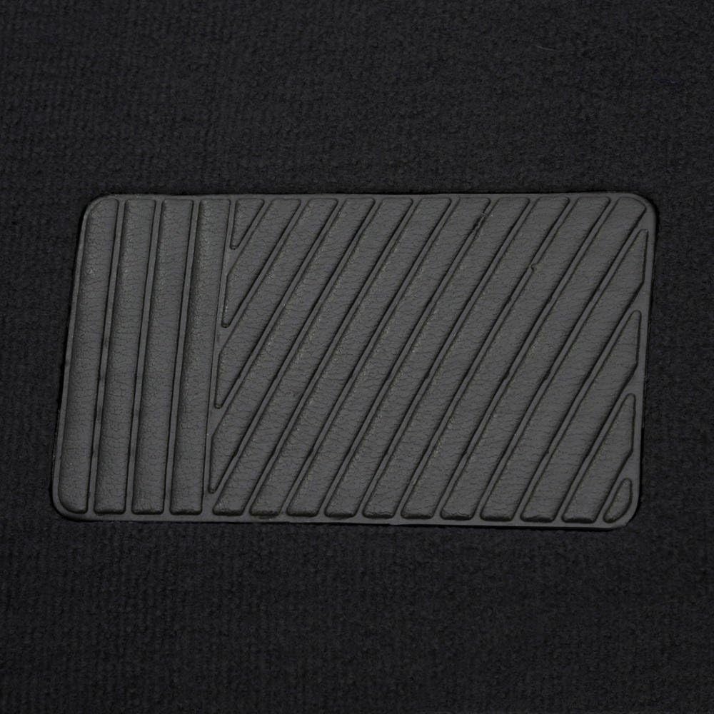 BDK MT-100-BK Classic Carpet Floor Mats for Car & Auto - Universal Fit -Front & Rear with Heelpad (Black)