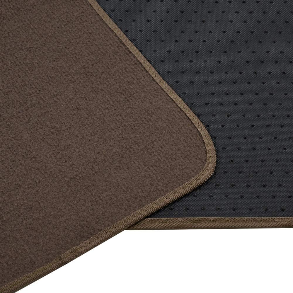 BDK MT-100-BK Classic Carpet Floor Mats for Car & Auto - Universal Fit -Front & Rear with Heelpad (Black)
