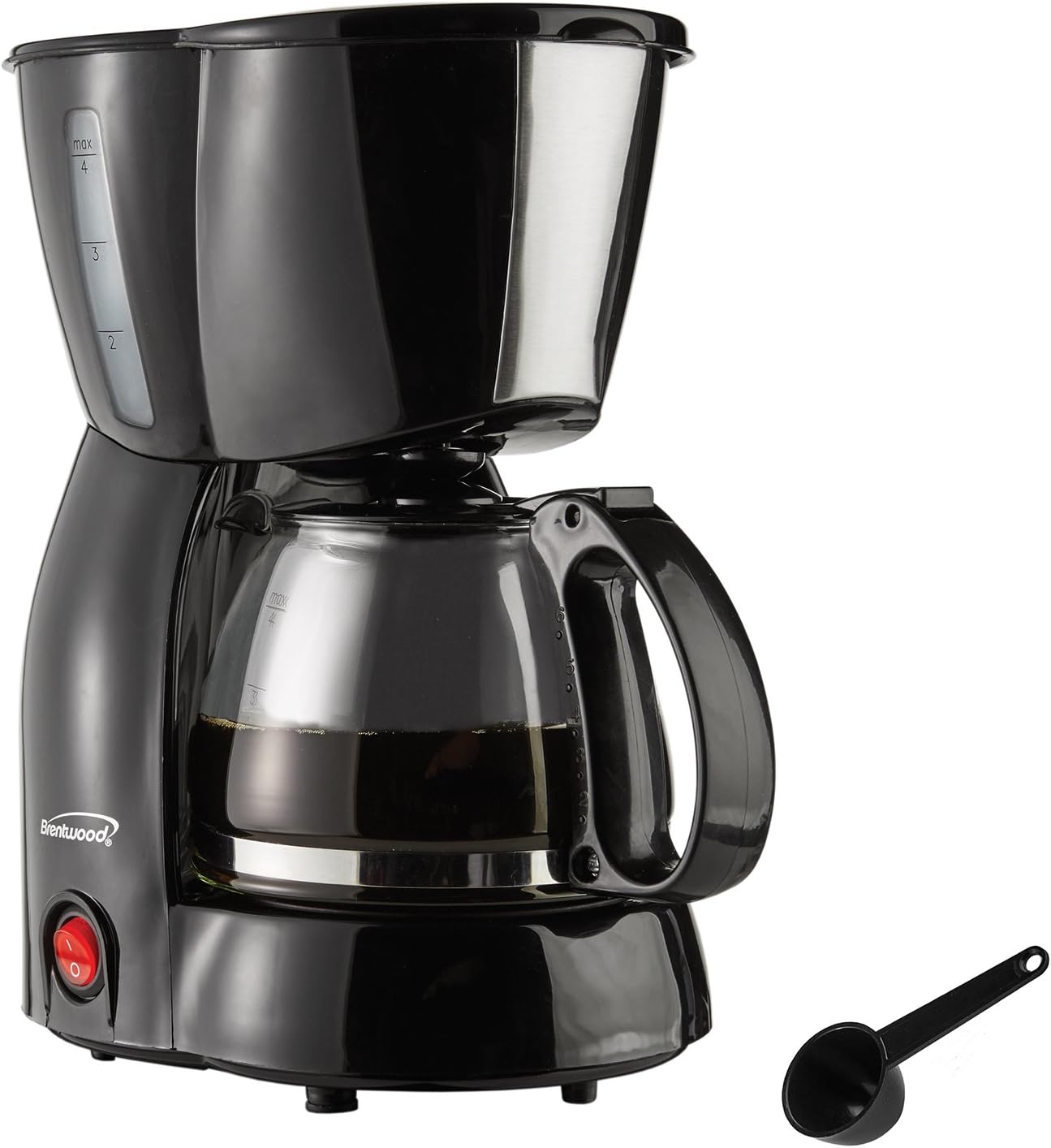 Brentwood Coffee Maker, 4-Cup, Black