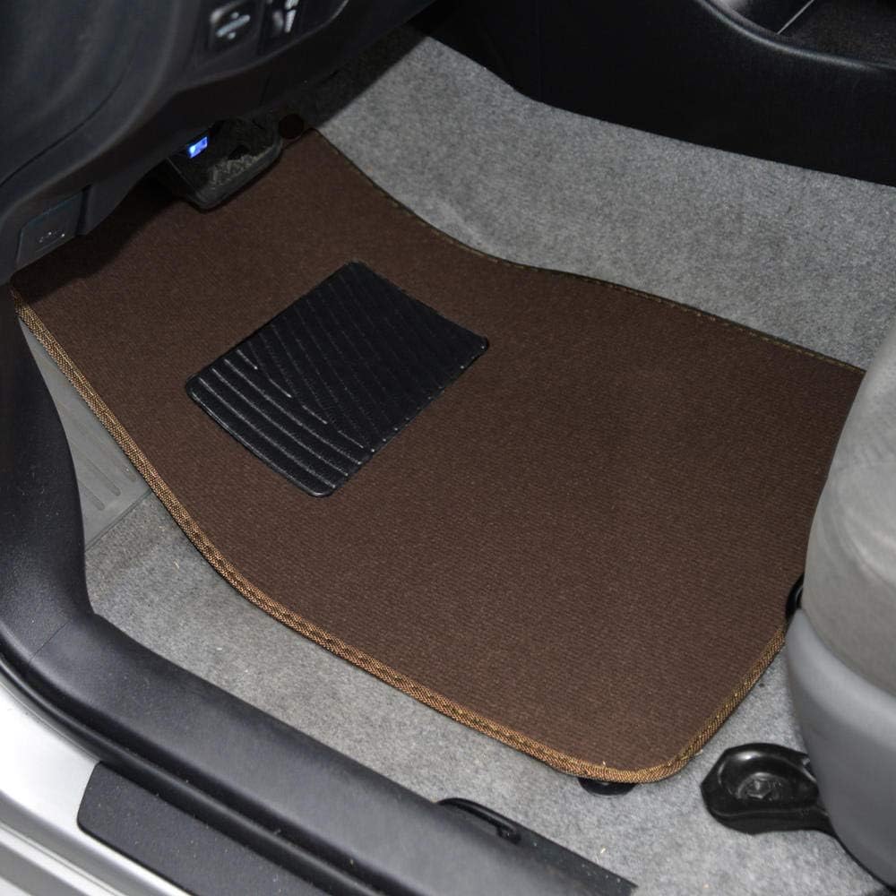 BDK MT-100-BK Classic Carpet Floor Mats for Car & Auto - Universal Fit -Front & Rear with Heelpad (Black)