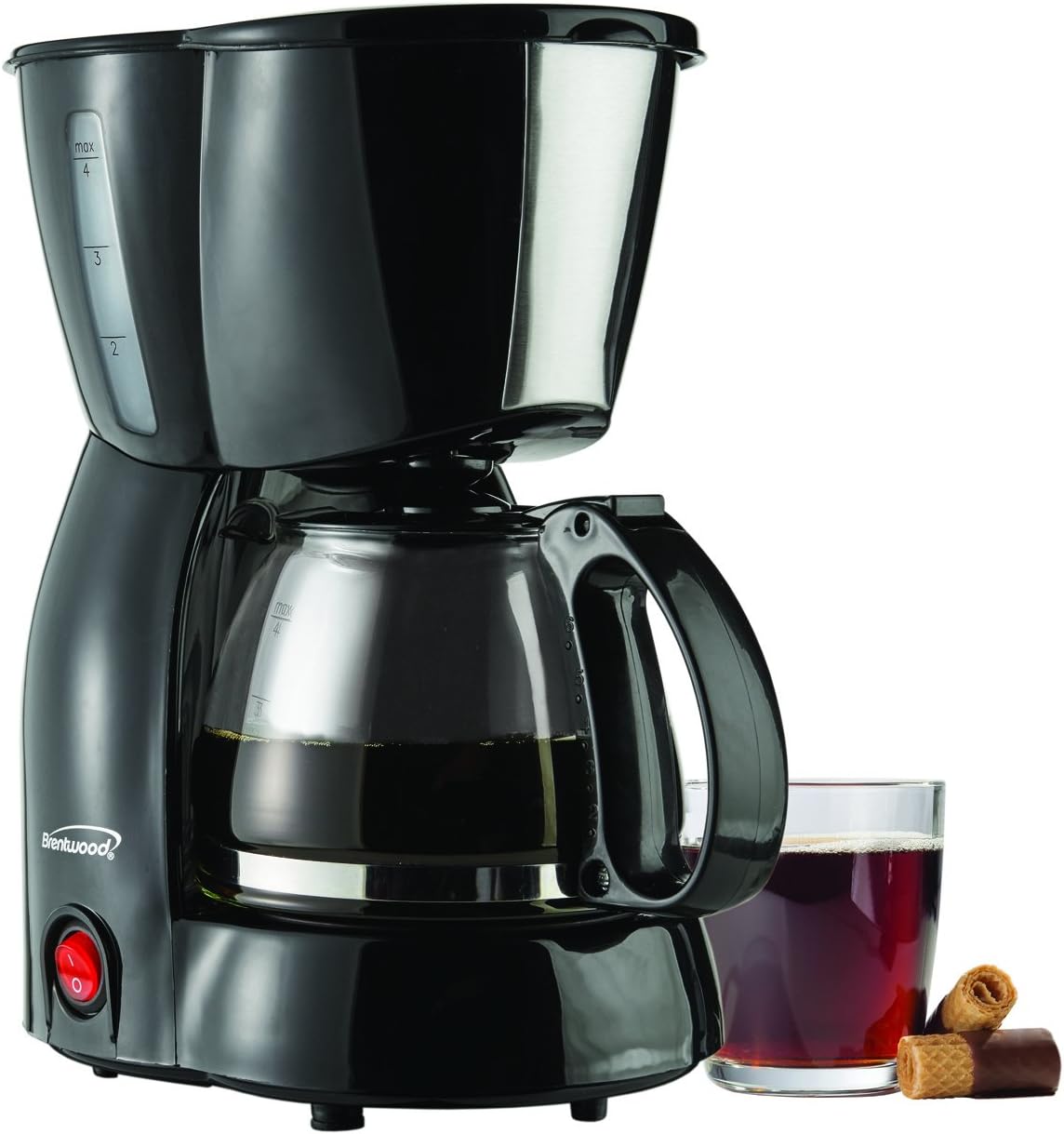 Brentwood Coffee Maker, 4-Cup, Black