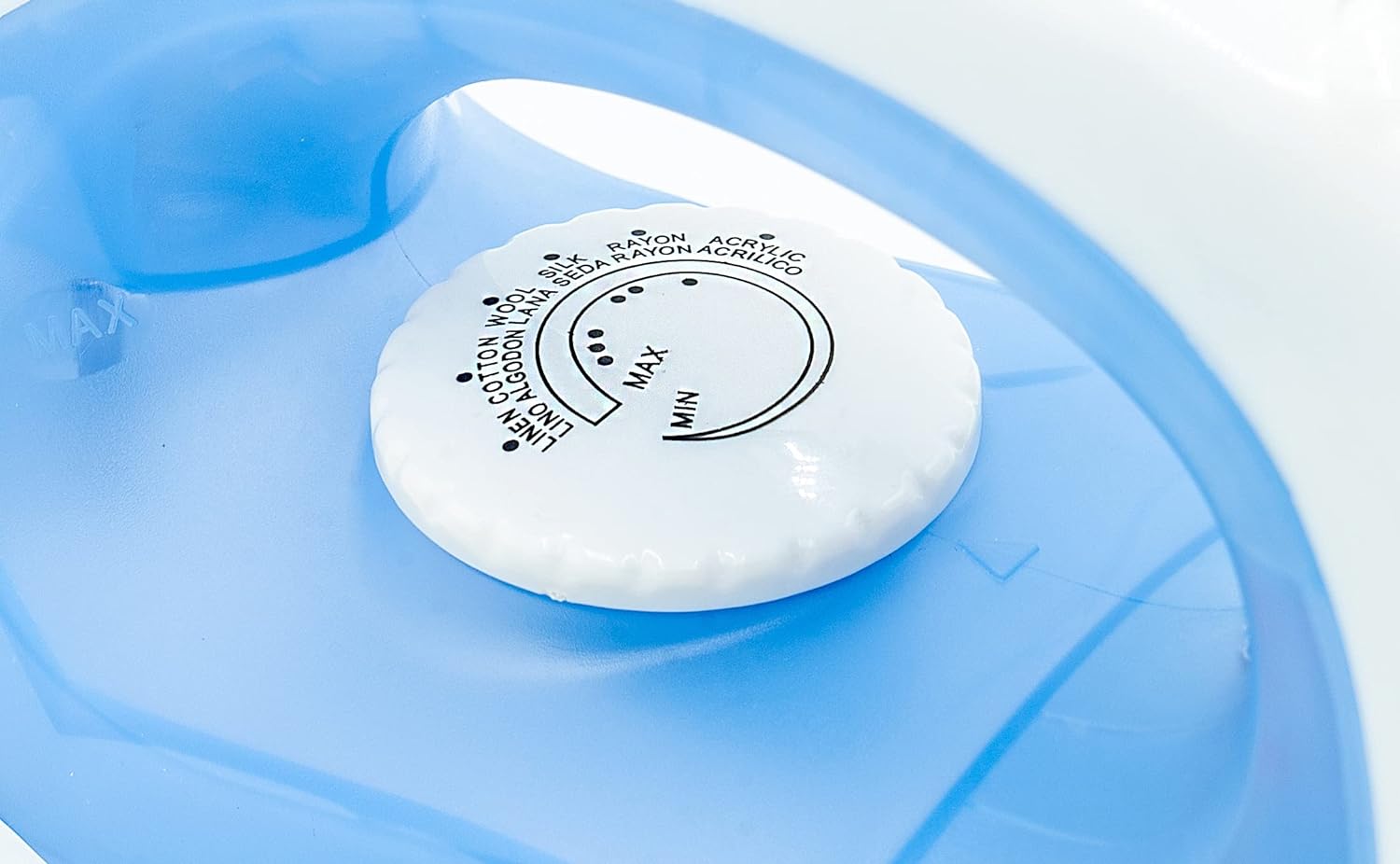 Basic Clothing Iron | Non-Stick | Compact | Spray | Adjustable Steam | Fabric Selector | Swivel Cord | Lightweight | 1200-Watt (Blue)