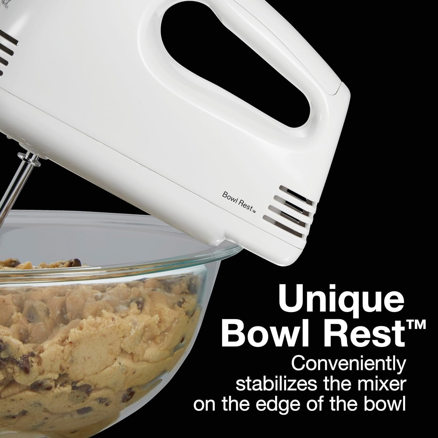 Electric Hand Mixer – 125W Motor, 5 Speeds, Chrome Beaters, Bowl Rest Feature, Beater Eject, Compact & Lightweight Design, Dishwasher-Safe Accessories, 1-Year Warranty