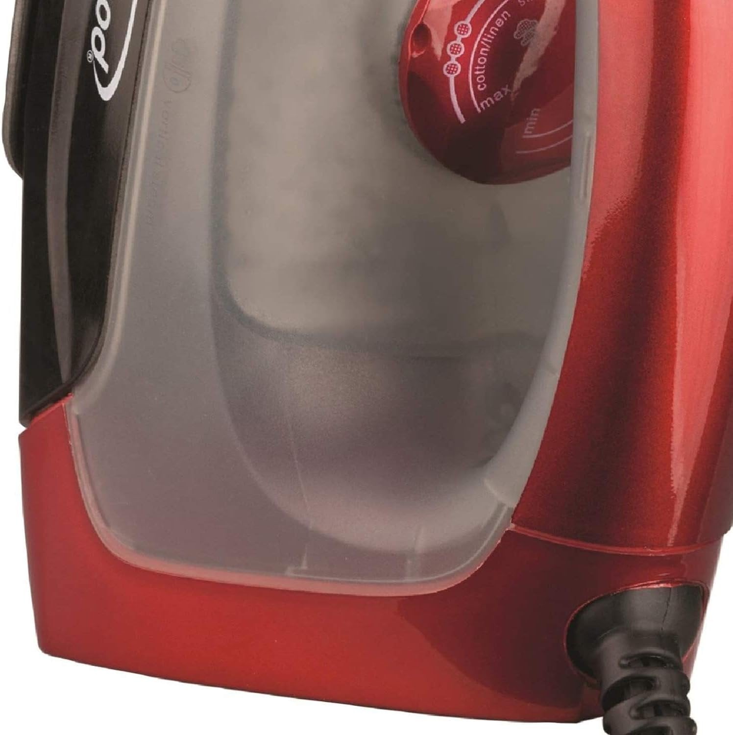 Brentwood Steam Iron Non-Stick, 1000-watt, Red