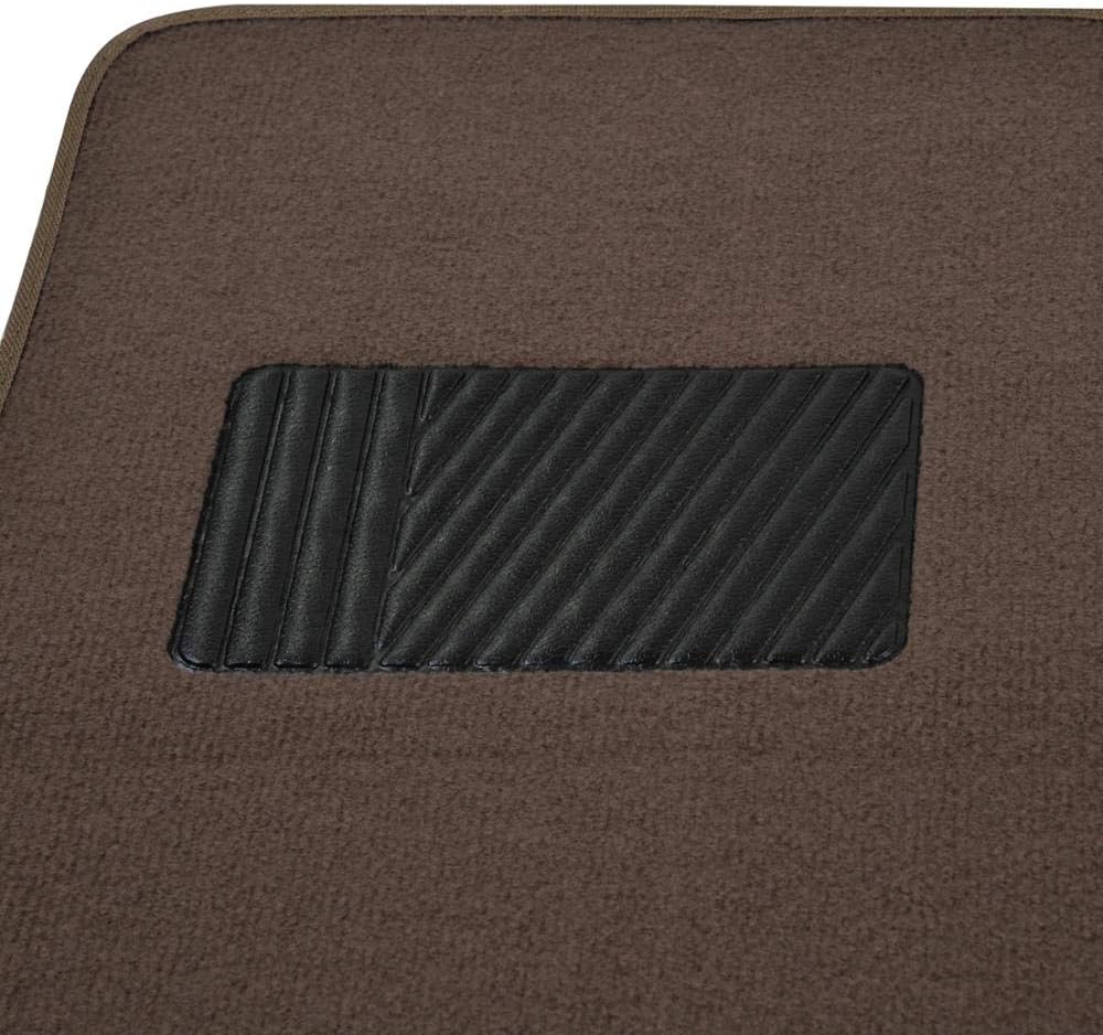 BDK MT-100-BK Classic Carpet Floor Mats for Car & Auto - Universal Fit -Front & Rear with Heelpad (Black)