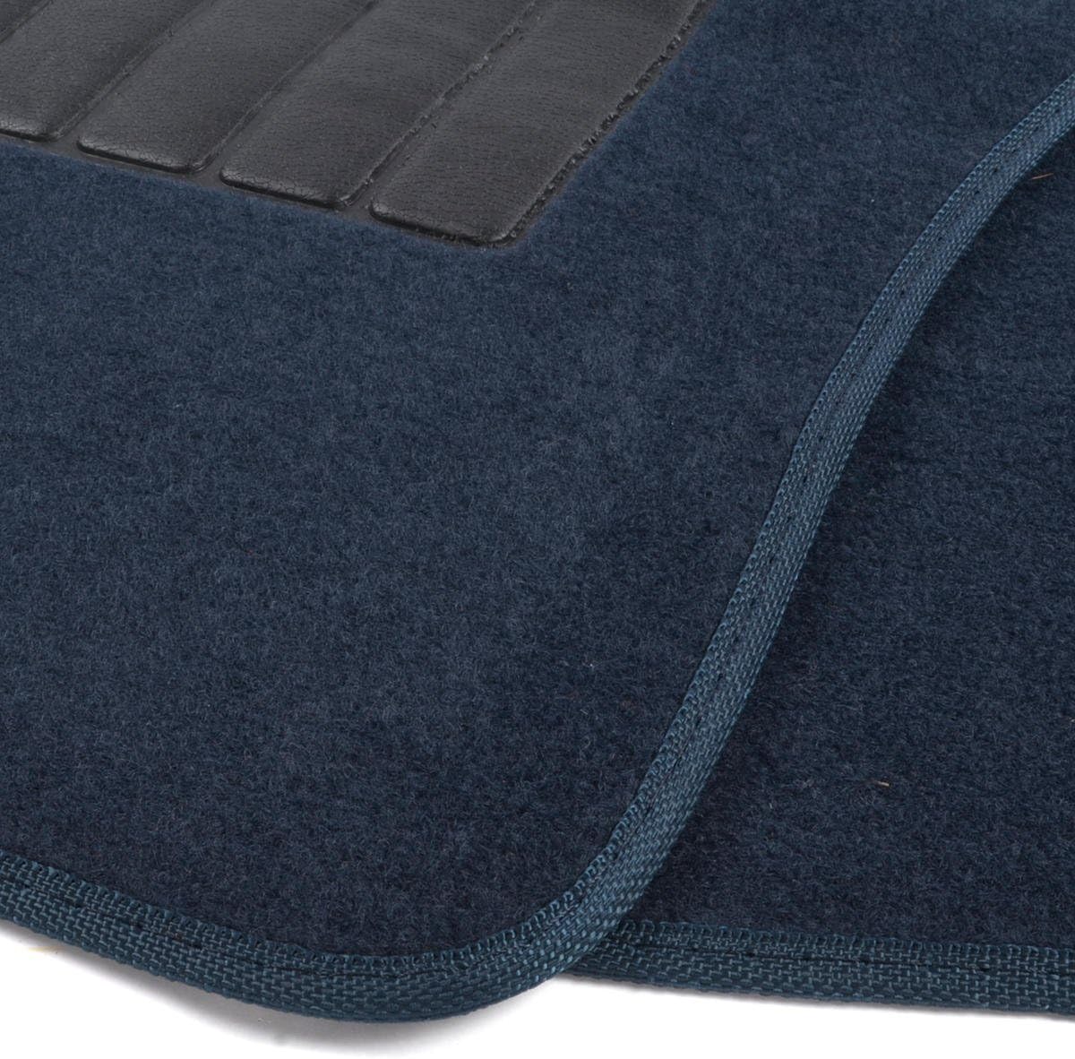 BDK MT-100-BK Classic Carpet Floor Mats for Car & Auto - Universal Fit -Front & Rear with Heelpad (Black)
