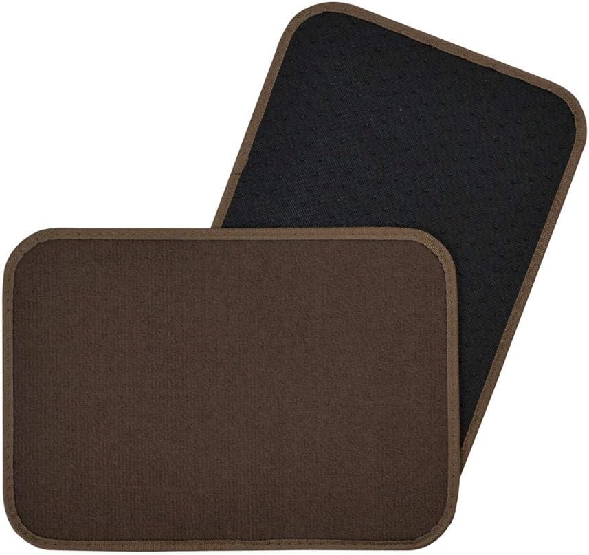 BDK MT-100-BK Classic Carpet Floor Mats for Car & Auto - Universal Fit -Front & Rear with Heelpad (Black)