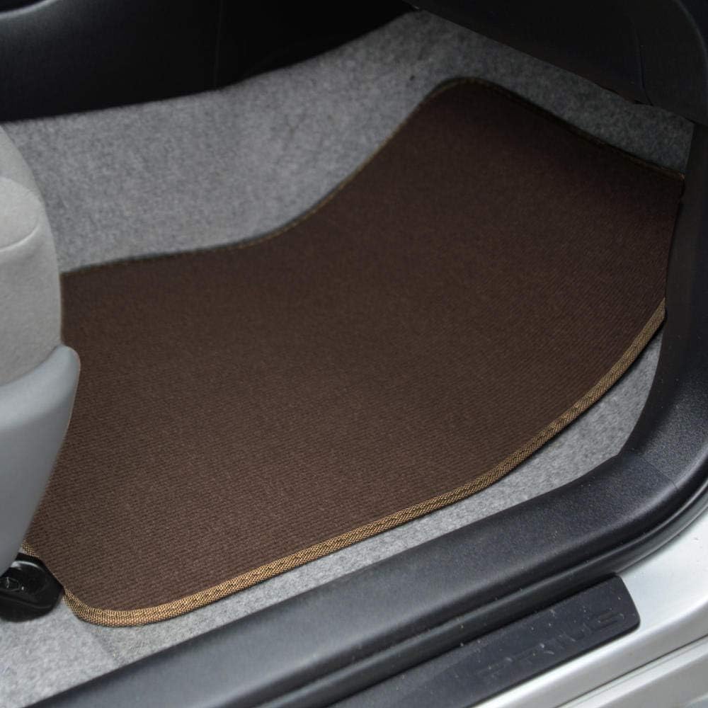 BDK MT-100-BK Classic Carpet Floor Mats for Car & Auto - Universal Fit -Front & Rear with Heelpad (Black)