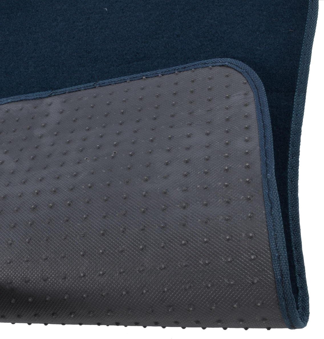 BDK MT-100-BK Classic Carpet Floor Mats for Car & Auto - Universal Fit -Front & Rear with Heelpad (Black)