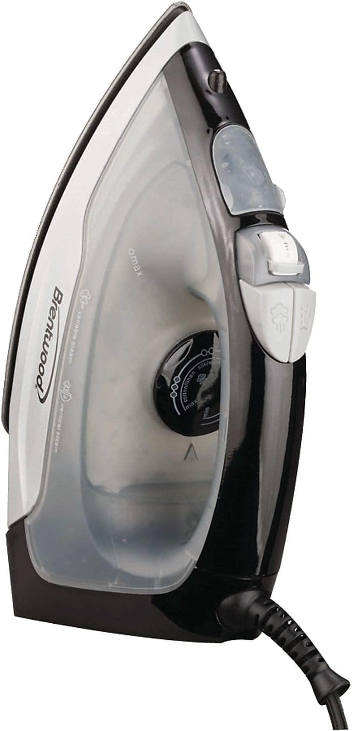 Brentwood MPI-53 Non-Stick Steam Iron, Black