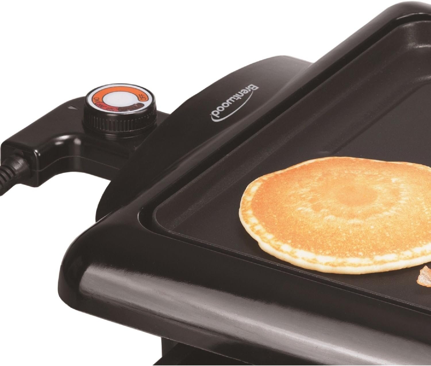 Brentwood TS-840 Non-Stick Electric Griddle with Drip Pan, 10 x 20 Inch, Black