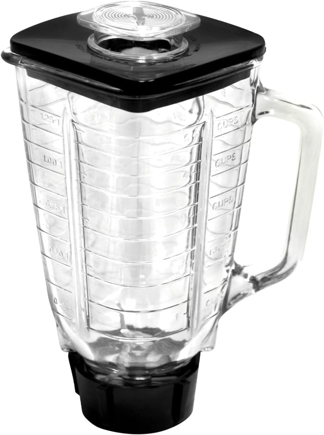 Brentwood P-OST722 Replacement Glass Jar Set, Oster Blender Compatible, 0.33 Gallon Capacity, Clear